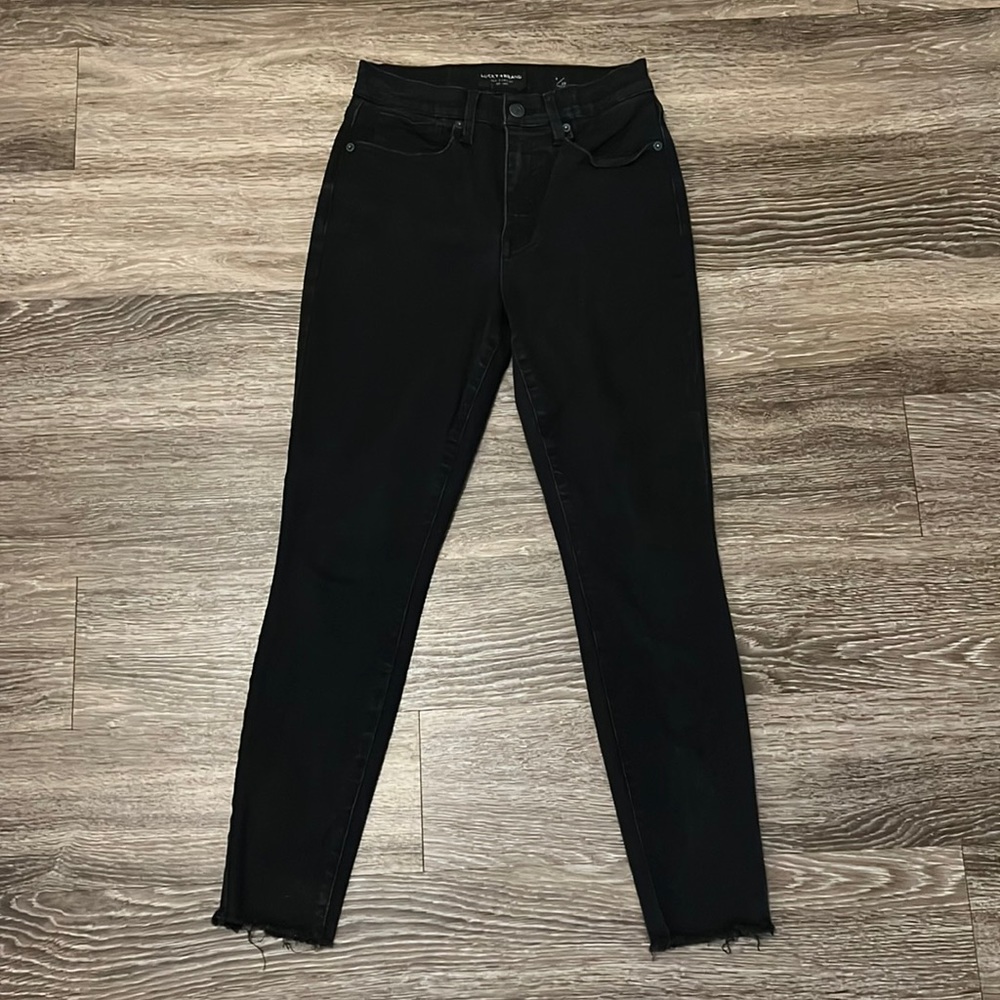 Lucky brand ankle jeans raw hem
